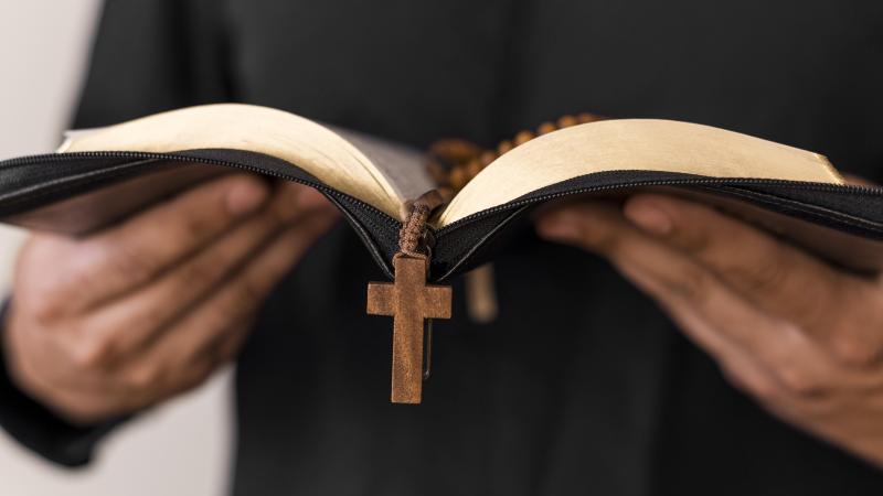 Rosary and Bible 