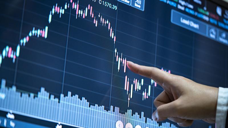 Stock market graph